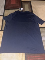 Perry Ellis Mens Crew Neck T-Shirt Color Block Dark Sapphire Size XXL Blue -Read