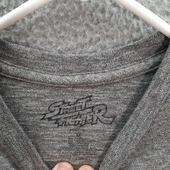 Street Fighter Shirt Adult Medium Gray Retro Video Games Graphic Tee Pop Culture