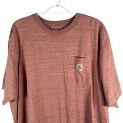 Carhartt Mens Loose Fit Pocket T Shirt XL Red Cotton Blend Stretch S/S *read