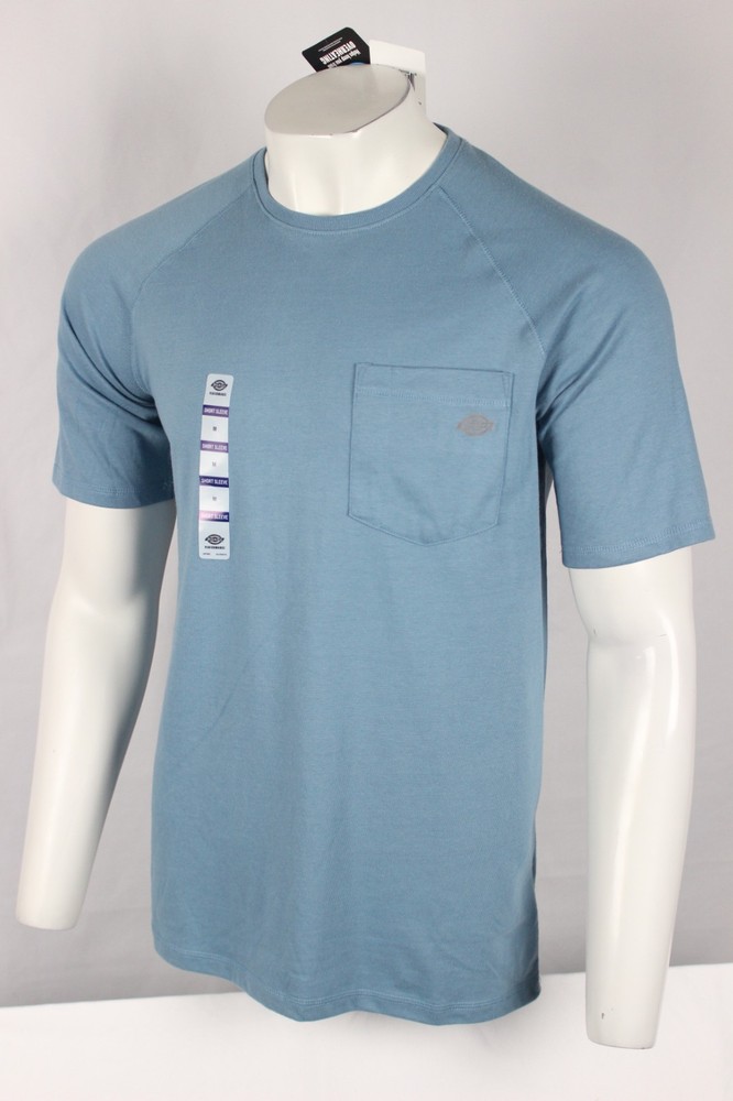 Dickies Men’s Temp iQ Performance Cooling Pocket T Shirt Blue