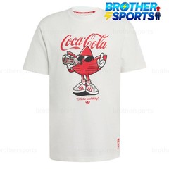 Adidas Originals X Coca Cola T Shirts Men’s White Crew Neck Moderate KY2109