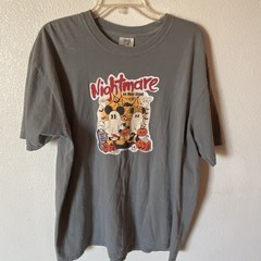 Comfort Colors Tshirt Nightmare On Main Street Unisex Mens XL Gray