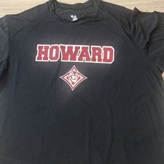 HOWARD University Badger Sport T Shirt Black Basic College School Adult XL