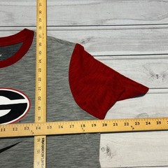 Nike T-Shirt Mens Medium Grey Red Georgia Bulldogs NCAA Dri-FIT 637586-09D