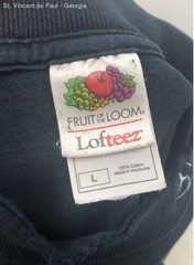 Fruit of the Loom Black High Neck Mercedes Benz LS 100% Cotton Shirt – Size L
