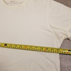 Marine Layer Mens Signature Crew T Shirt Large White Core Large Tencell Cotton