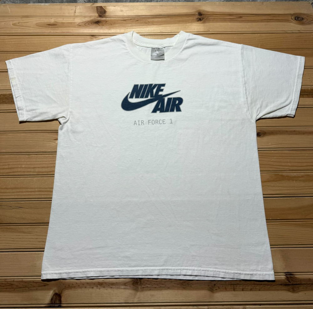 Vintage Y2K Nike Air Force 1 Center Swoosh Retro Classic Crewneck Shirt – Large