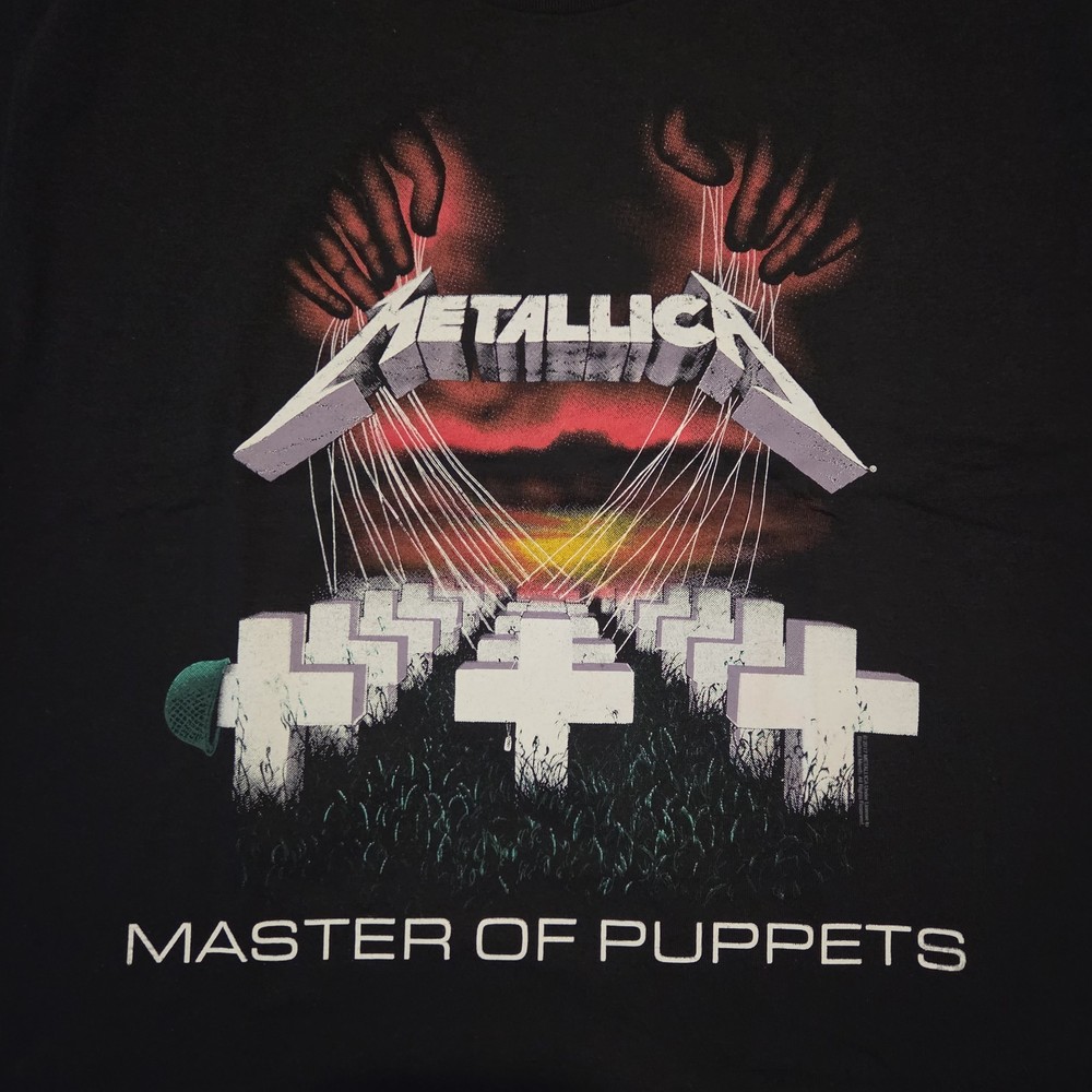 Free SAME DAY SHIPPING Brand New METALLICA Master Of Puppets w/Back Print XL