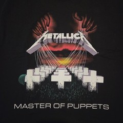 Free SAME DAY SHIPPING Brand New METALLICA Master Of Puppets w/Back Print XL