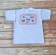 Vintage 90s Single Stitch T-Shirt Mens L White Twin Cities Duathlon Monroe LS