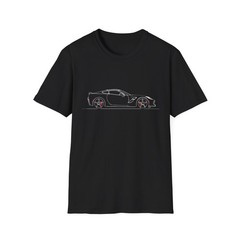 2019 C7 Stingray T-Shirt Modern Sports Car Outline Red Brake Graphic Tee