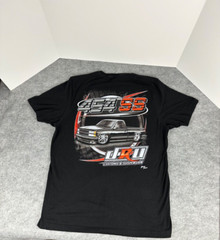 454 SS Custom Pickup Truck Men’s Black Graphic T-shirt Large (?)