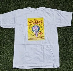 Vintage Mrs Puckers Alcoholic Lemonade T Shirt Deadstock Promo 90s Mens XL