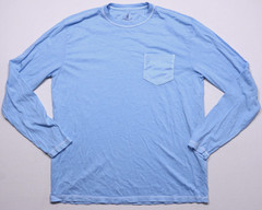 johnnie-O Long Sleeve Pocket Tee Men’s M Sky Blue Cotton Modal Blend