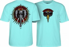 Powell Peralta Mike Vallely ELEPHANT Skateboard T Shirt CELADON