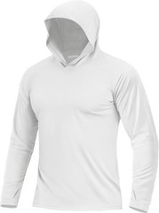 Men’s UPF 50+ Sun Protection Hoodie Lightweight Long Sleeve Fishing Hiking Shirt