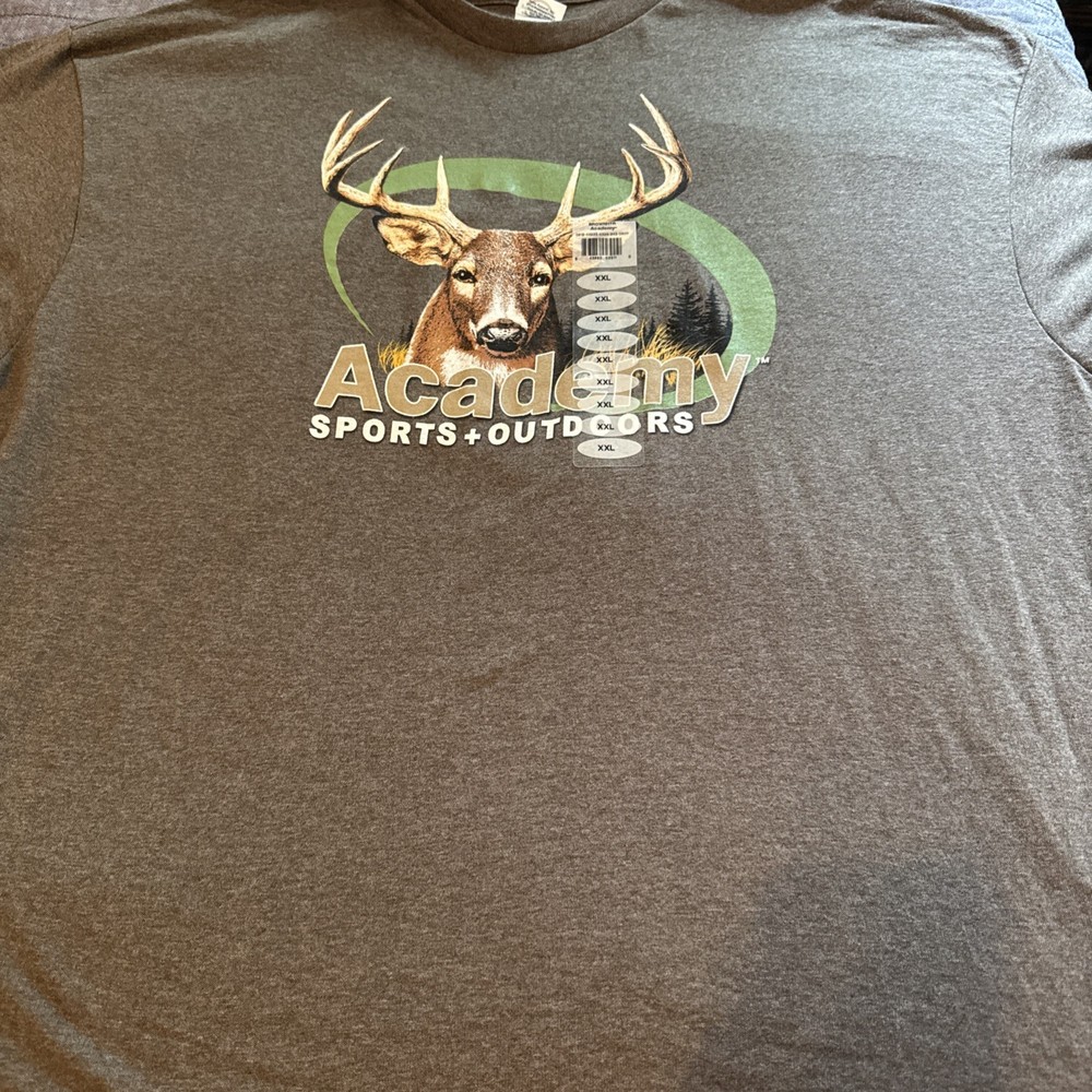 Academy Sports & Outdoors Mens Gray T-Shirt Size XXL Brand New