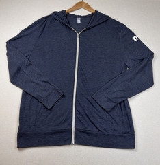 Alternative Brand Facebook Logo Men’s Zipper Hoodie 3XL Blue Lightweight Pockets