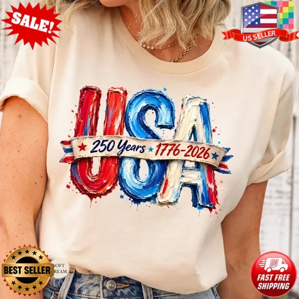 Vintage USA 250 Years Shirt, Patriotic Shirt, 4th Of July T-Shirt S-5XL FREESHIP