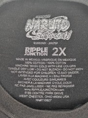 Naruto Shippuden T-Shirt Mens 2X Black Short Sleeve Shonen Jump Ripple Junction