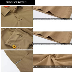 Mens Tactical Polo T-Shirt Quick Dry Combat Short Sleeve Team Work Casual Shirt