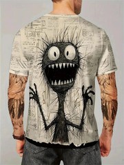 New Summer Men Vintage T-Shirt 3D Printed Funny Graphic Tops Tees Male T shirts