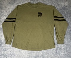 Disney Parks Spirit Jersey LS Pullover Men’s XL Army Green Walt Disney World