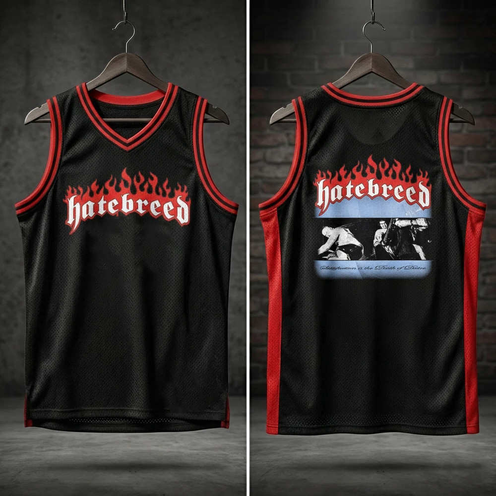 NEW Hatebreed Band Gift Family Basketball Jersey All Size TR03
