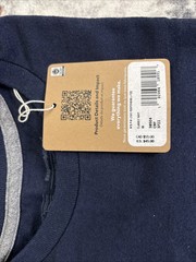 Patagonia Men’s Men’s P-6 Logo Responsibili-Tee Navy Size XS. NWT