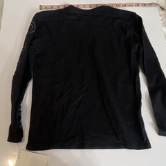 Calvin Klein Jeans Men’s S Black Cotton Knit Logo Crew Neck Long Sleeve T-Shirt