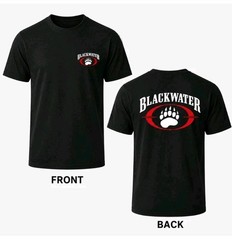 Blackwater Tactical Bear Paw Black Cotton Graphic Tee for Men
