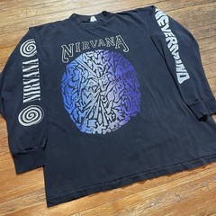 Vintage 90s Nirvana Roskilde Shirt Nevermind Tour Grunge Band Longsleeve
