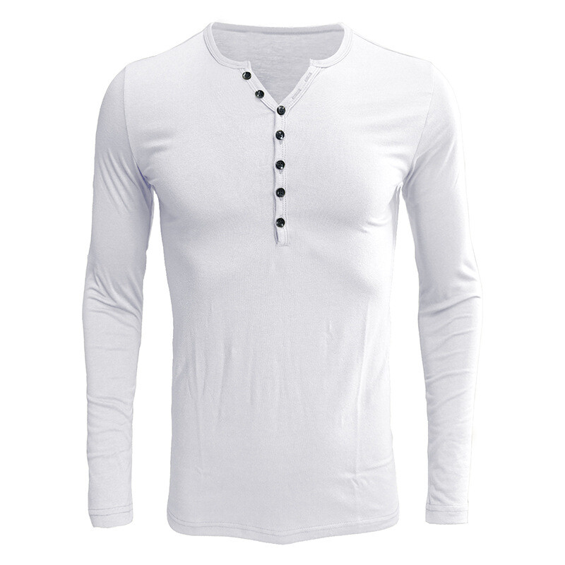 Zonbailon men’s t-shirt solid color moisture wicking quick dry soft long sleeve