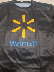 Walmart Store Men’s Unisex Black Size Small-2xl Dri Fit Short Sleeve Shirt