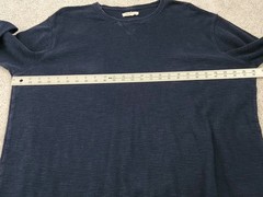 Goodthreads Henley Pullover Shirt Men’s XXLT Blue Long Sleeve Thermal Cotton