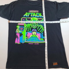 Anxiety Attack T-Shirt Steven Rhodes Insert Coins Arcade Graphic Tee
