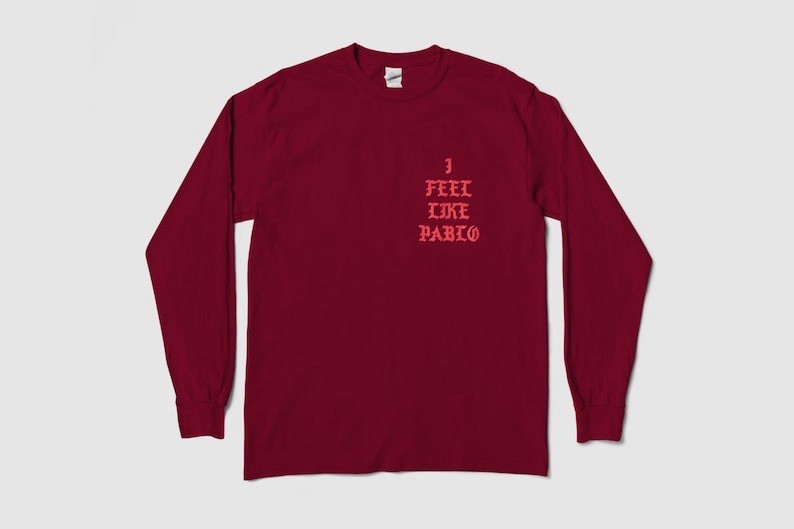 Kanye West I Feel Like Pablo Classic Long Sleeve T Shirt New S-3XL