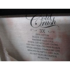 Cold Crush Pink Tie-Dye Graphic Outdoorsy Montana T-Shirt Unisex Size 3X