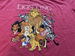 Disney The Lion King Group Simba Mufasa Nala Graphic Red Men’s T-Shirt 3XL