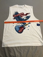 Way To Celebrate! Patriotic Men’s Graphic Muscle T-Shirt Size XL