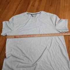 VRST Mens Essential Short Sleeve Pocket Tee: Sz Large, Lt Blue & White Tie-Dye