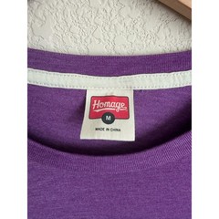 HOMAGE Sacramento Kings Slamson The Lion T-Shirt M Royal Purple Tri-Blend