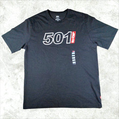 Levis 501 Relaxed Cotton Men’s Small T-Shirt Black/White/Red