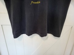 VTG Single Stitch Crewneck Bald Eagle Freedom Graphic T-Shirt Black 2001