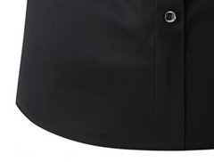 Men’s Slim Fit Solid Color Short Sleeve Business Casual Shirt Button down Wrinkl