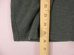 J.CREW Thermal Shirt Mens L Green Waffle Knit Crewneck Long Sleeve Casual Top