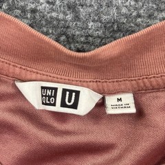 Uniqlo U AIRism Cotton Oversized T-Shirt M Terracotta Crew Neck Mens