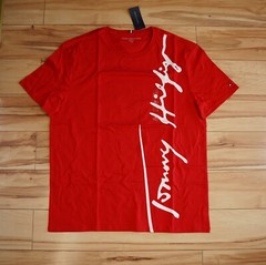 Tommy Hilfiger Men’s Short Sleeve Crew-Neck Stripe Tee T-Shirt