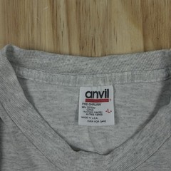 Vintage Bad Boy Club T Shirt Large Gray Single Stitch Double Sided Graphic