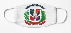 DOMINICAN REPUBLIC COAT OF ARMS FLAG MEN T-SHIRTS & FREE MASK CP BRAND
